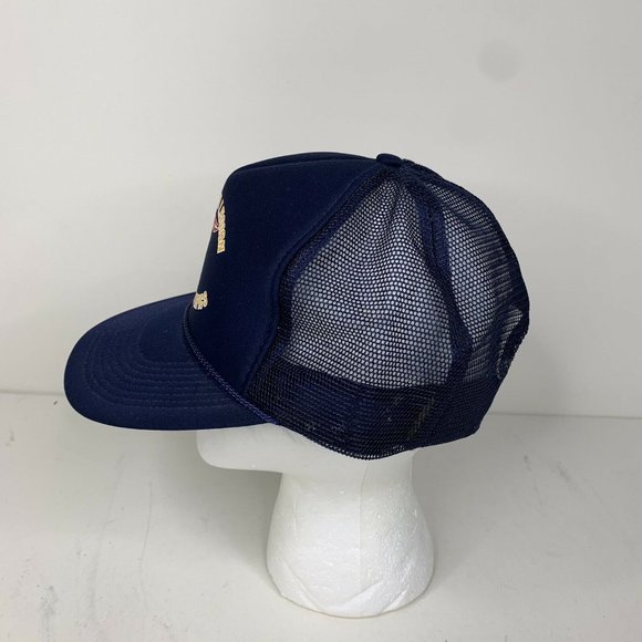 Vtg Madhatter American Legion Special Olympics Blue Snapback OSFA Trucker Hat - Picture 9 of 11